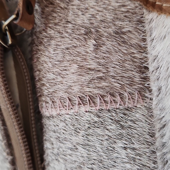 Myra Patchwork Cowhide Purse - Picture 8 of 10